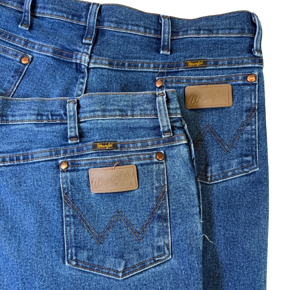 Wrangler Jeans Bundle Of 2 Relaxed Fit Denim‎ Pants Classic Blue 40x30 10936AFGK